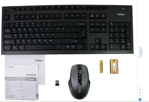 Bộ bàn phím và chuột không dây Fuhlen A200G