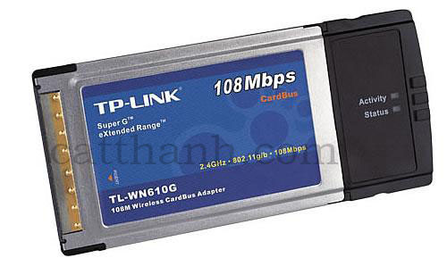 Card PCMICA TP-LINK TL-WN610G thu wifi cho máy laptop