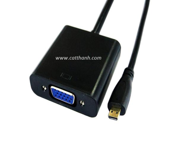 Cáp Micro HDMI to VGA