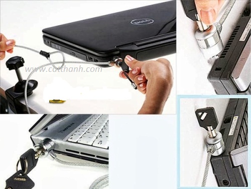 Khóa chìa laptop - Dây khóa Laptop chống trộm