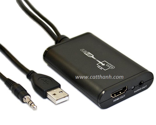 Cáp usb to HDMI to Audio Converter Dtech DT-6512