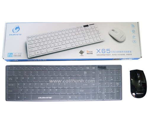 Bộ bàn phím chuột không dây Colorvis X65