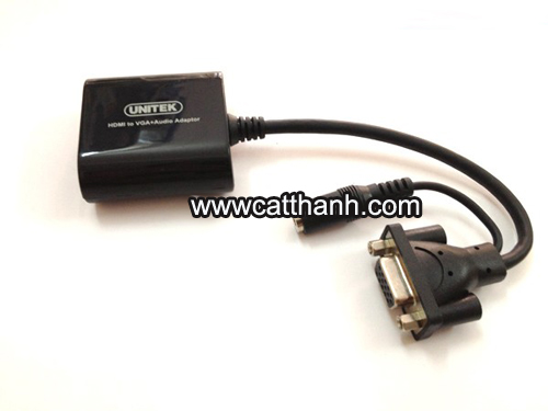 Cáp Chuyển HDMI sang VGA Có Kèm Âm Thanh UNITEK Y-5302