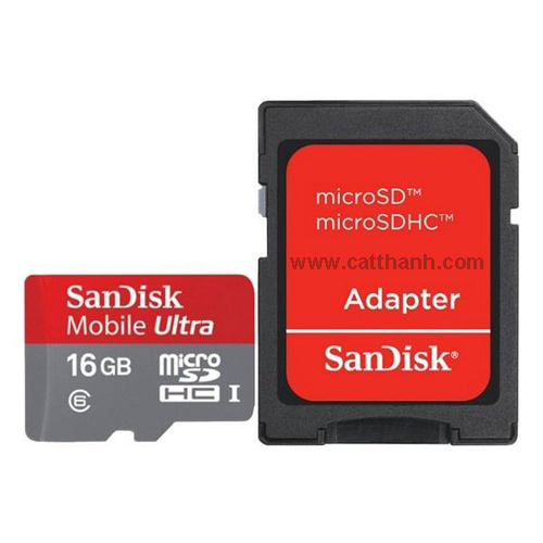 Thẻ nhớ sandisk micro SDHC 16G