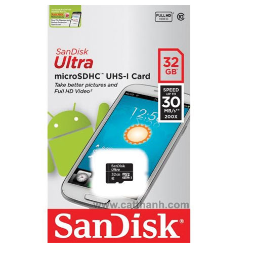 Thẻ nhớ microsd ultra 32gb class 10 sandisk
