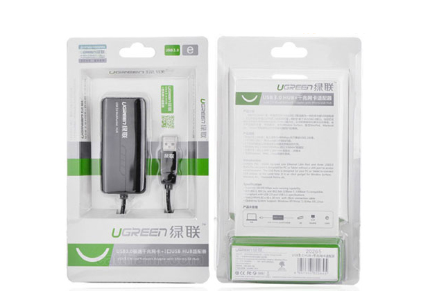Bộ chia USB 3.0 tích hợp cổng mạng Gigabit UGREEN UG-20265