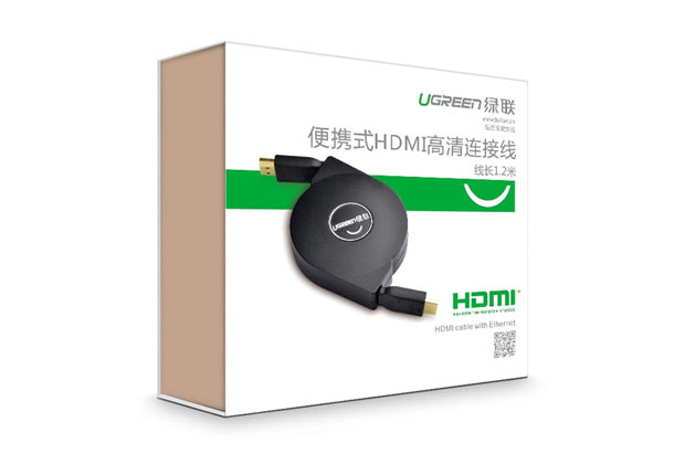 Cáp HDMi dây rút 1.2 mét, hỗ trợ 3D, 4Kx2K UGREEN UG-30101