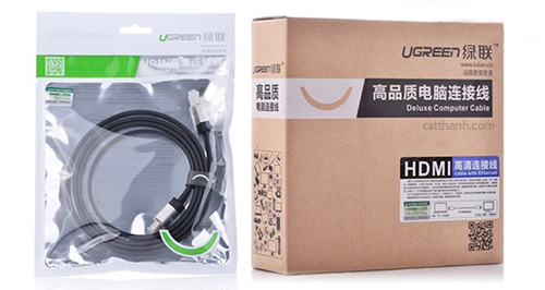 Cáp HDMI dẹt 2M Ugreen hỗ trợ 3D, 4K UG-10261