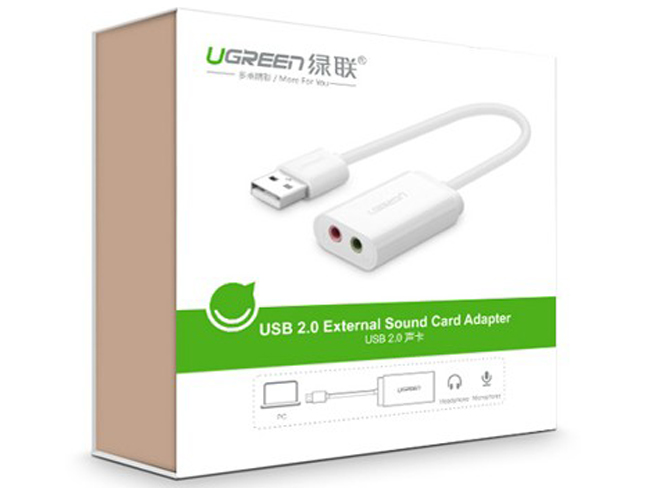 USB sound card 2.0 to 3.5mm Ugreen 30143
