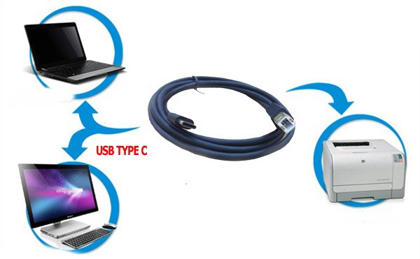 Cáp máy in USB Type-C dài 3m Ugreen UG-30182