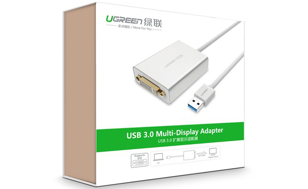 Cáp chuyển đổi USB to DVI 24+5 Ugreen 40243