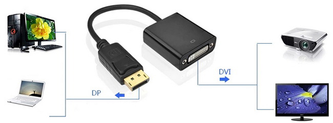 Cáp chuyển đổi DisplayPort sang DVI Unitek Y-5118AA