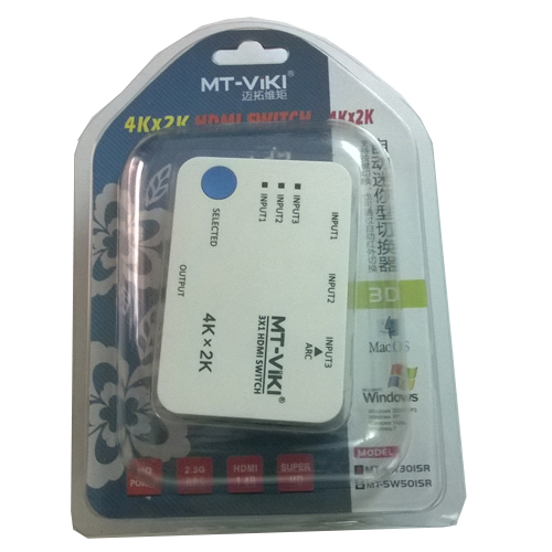 Bộ chuyển đổi HDMI 3 vào 1 ra MT-SW301SR KVM Switch