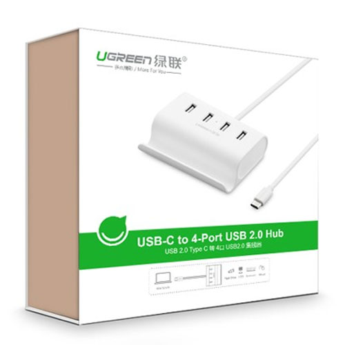 Cáp USB type C ra 4 cổng USB 2.0 Ugreen UG-30288
