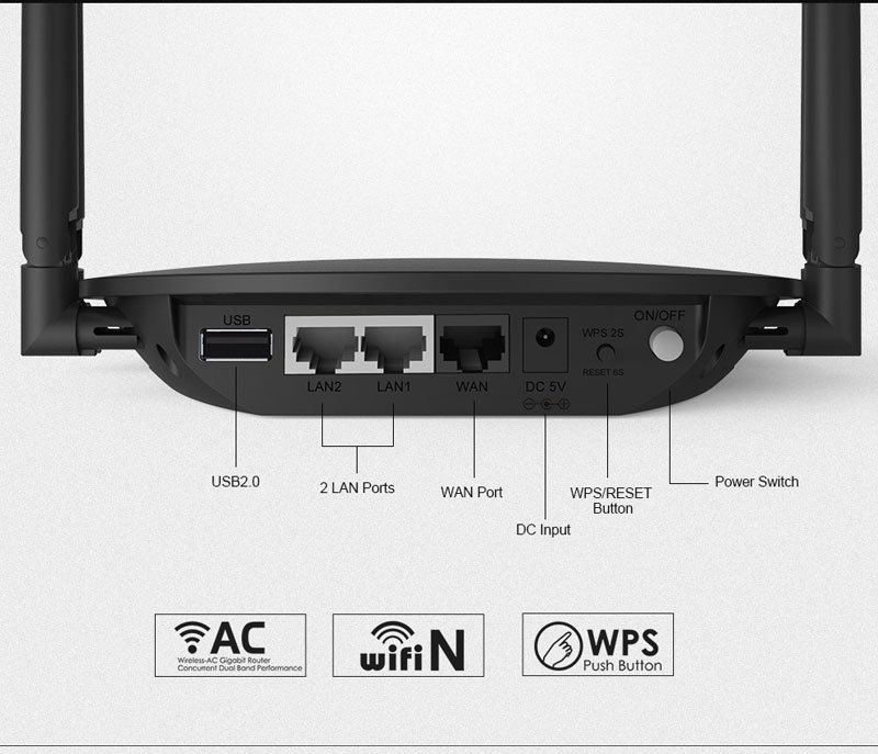 Bộ phát wifi 4 râu chuẩn AC1200 WAVLINK WL-WN530A3