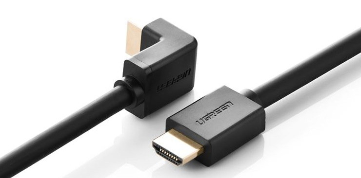 Cáp HDMI Ugreen UG-11108: dây HDMI 1,5m bẻ góc lên 90 độ, cáp HDMI 3D, 4K×2K