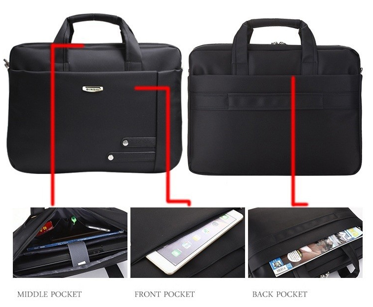 Cặp laptop binshi 616-15 : Túi xách máy tính 15 inch