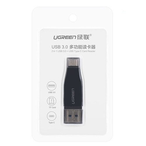 Đầu đọc thẻ USB Type-C và USB 3.0 Ugreen 30359