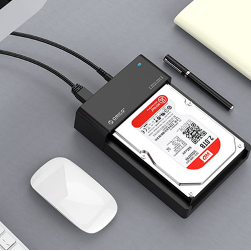 Docking đựng ổ cứng SATA USB 3.0 Orico 6518US3-V1-BK